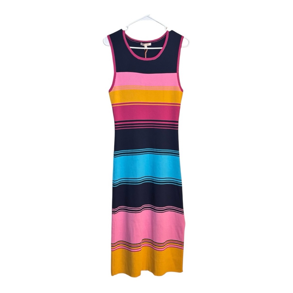 Skies Are Blue Multicolor Striped Dress